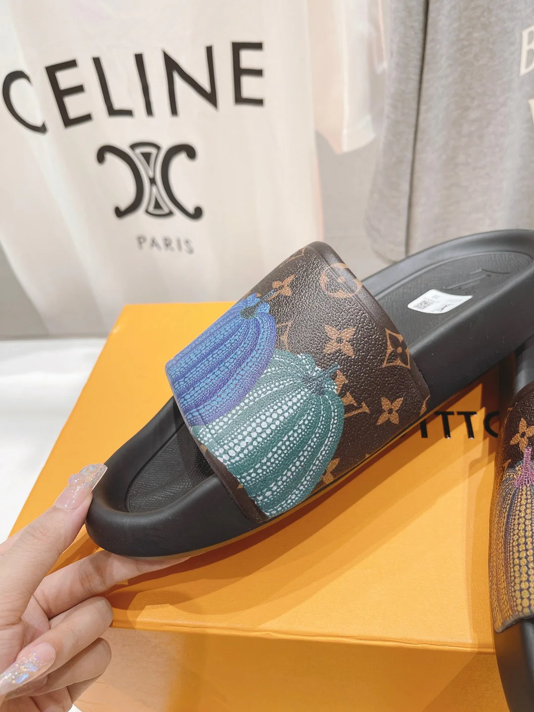 Новинка весны/лета 2023 года - Повседневные пляжные сандалии без шнурков - Тыквенный узор