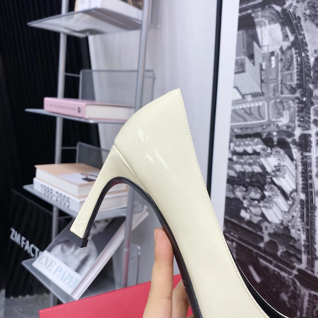 RV-7-5cm Банановый каблук - Белый