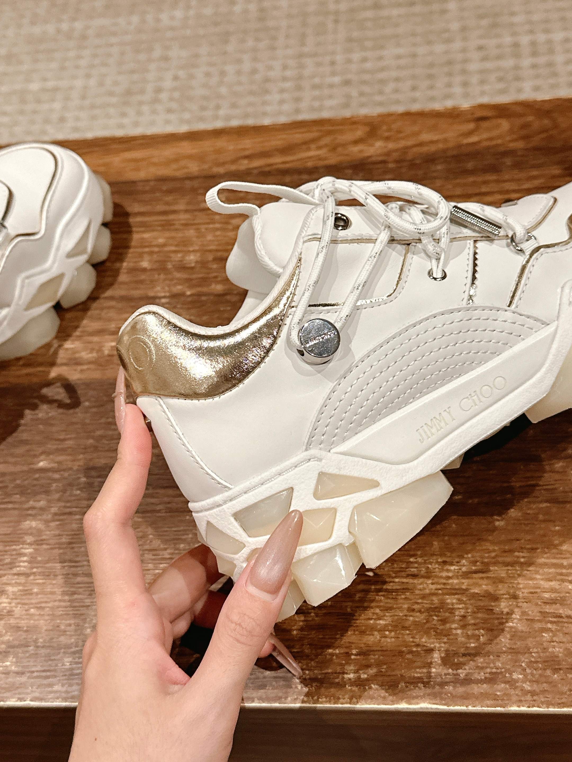 Парные кроссовки Jimmy Diamond Dad Shoes - белые