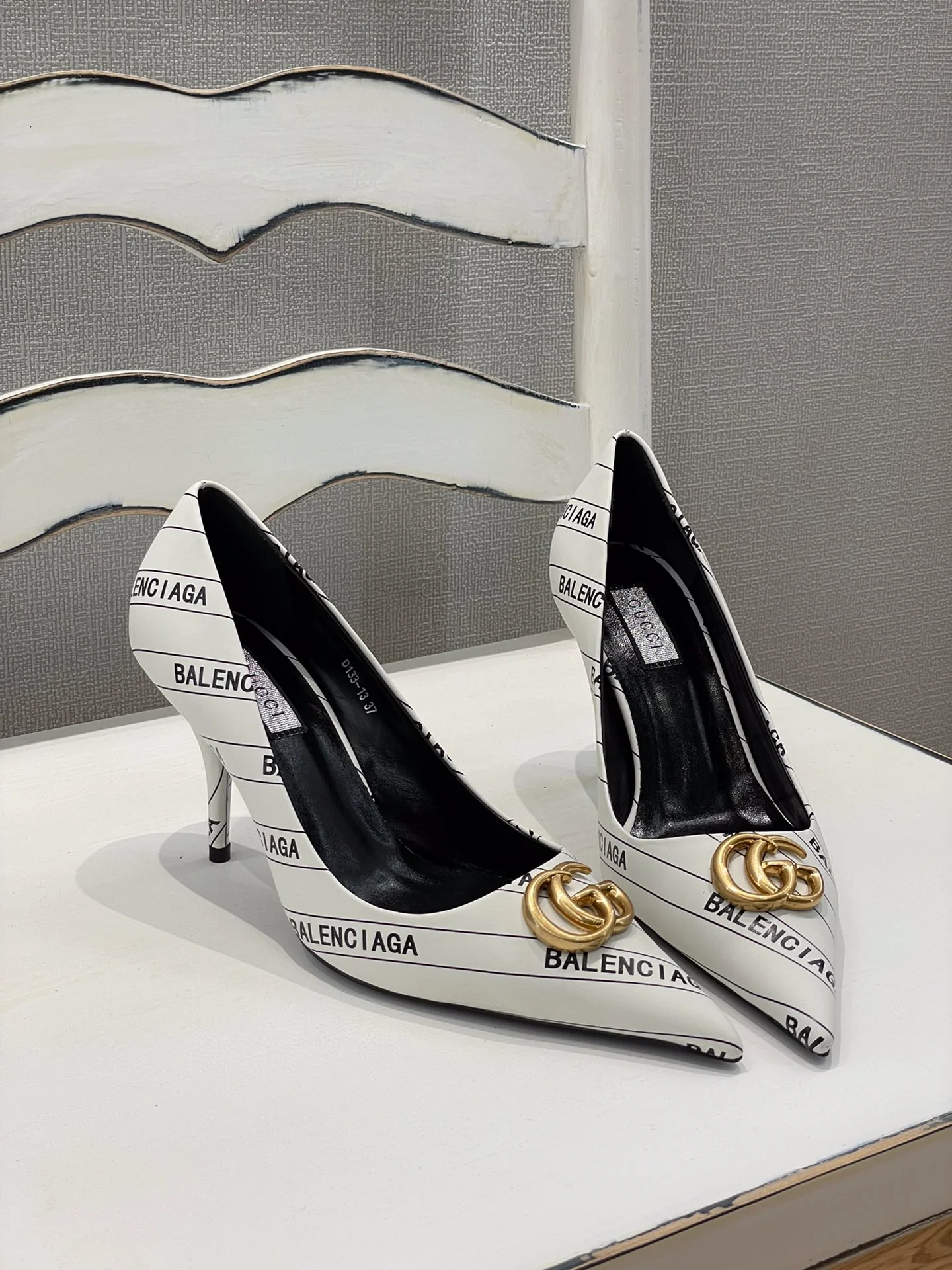 Gucci - Balenciaga - Сотрудничество - Туфли на высоком каблуке с острым носком