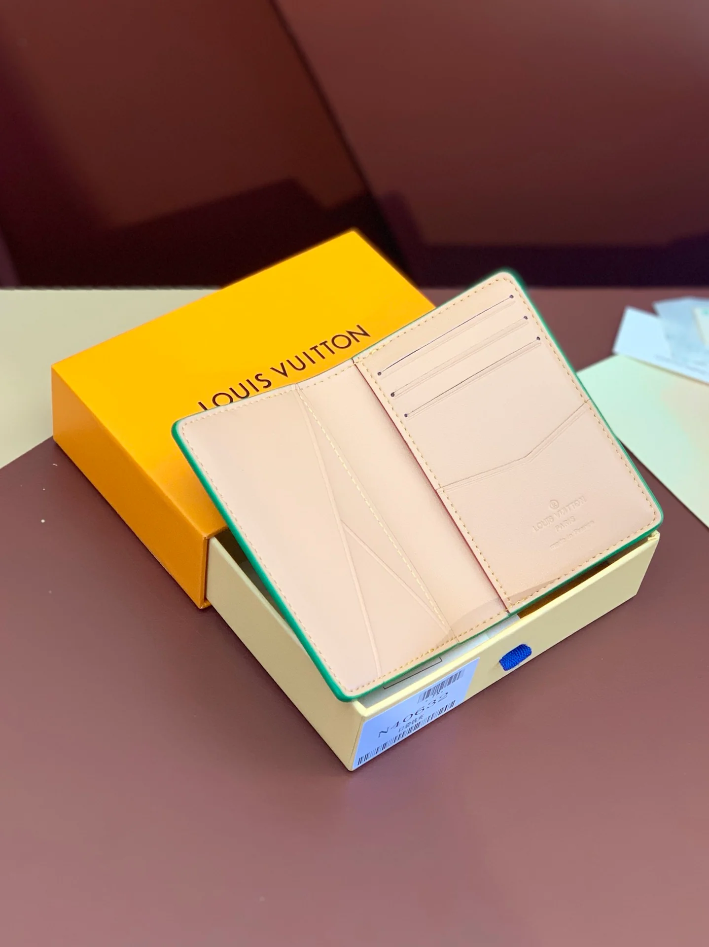 LV-n40632-Карманный кошелек с клетчатым узором