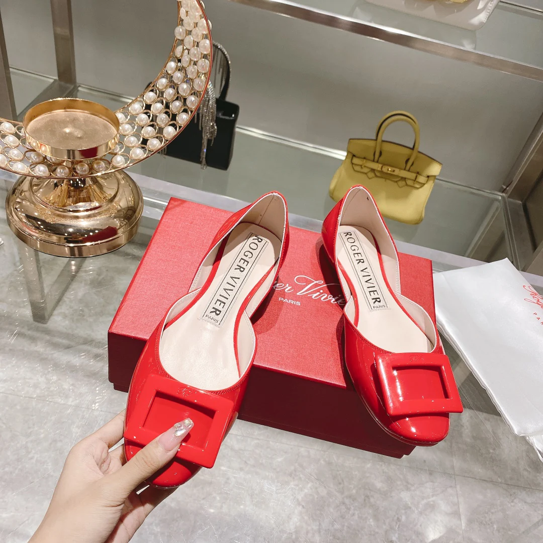 Обувь RV - Новинка осени 2022 - Балетки - Красные