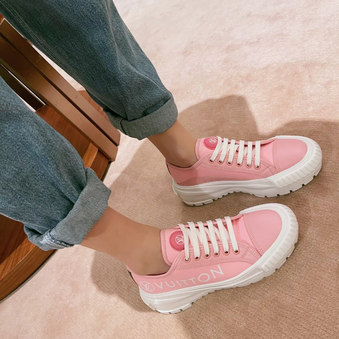 Обувь LV - LV Squad - Весна 2022 - Повседневные туфли на платформе - Розовые