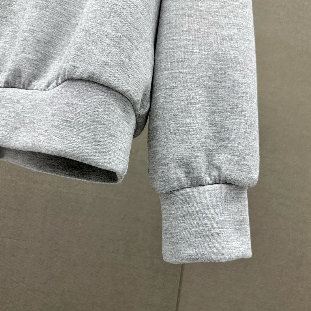 Miu Miu-2404 - Минималистичный повседневный комплект из двух предметов из искусственной кожи, серый