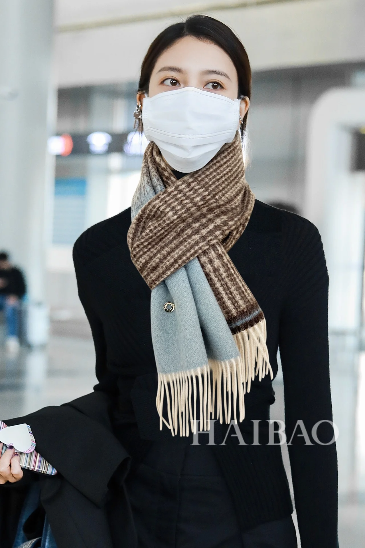 Loro Piana - Двусторонний кашемировый длинный шарф с цветовыми блоками - 33 - 190 см - 100 - Кашемир премиум-класса - 1