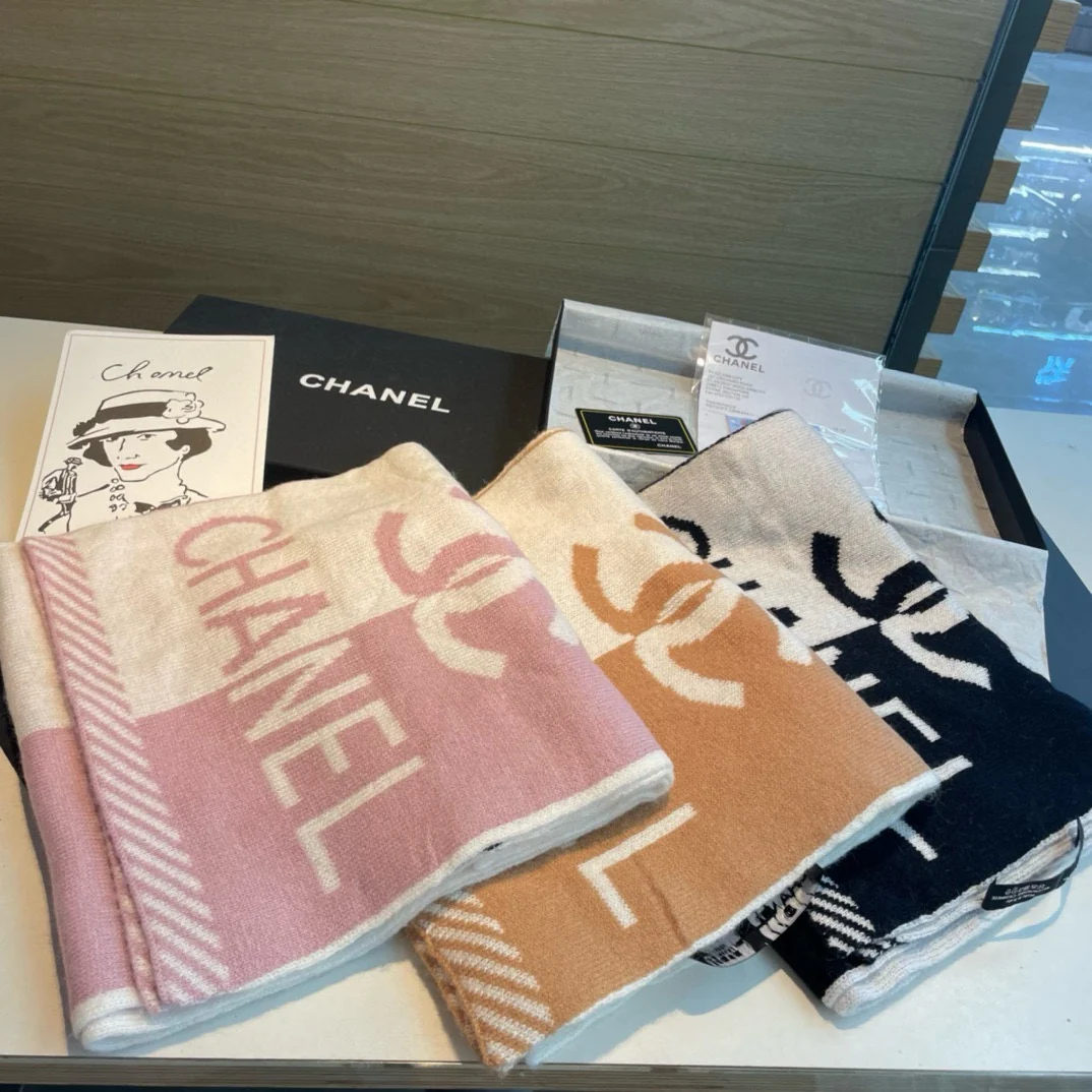 Кашемировый шарф Chanel 2024 - 30 - 180