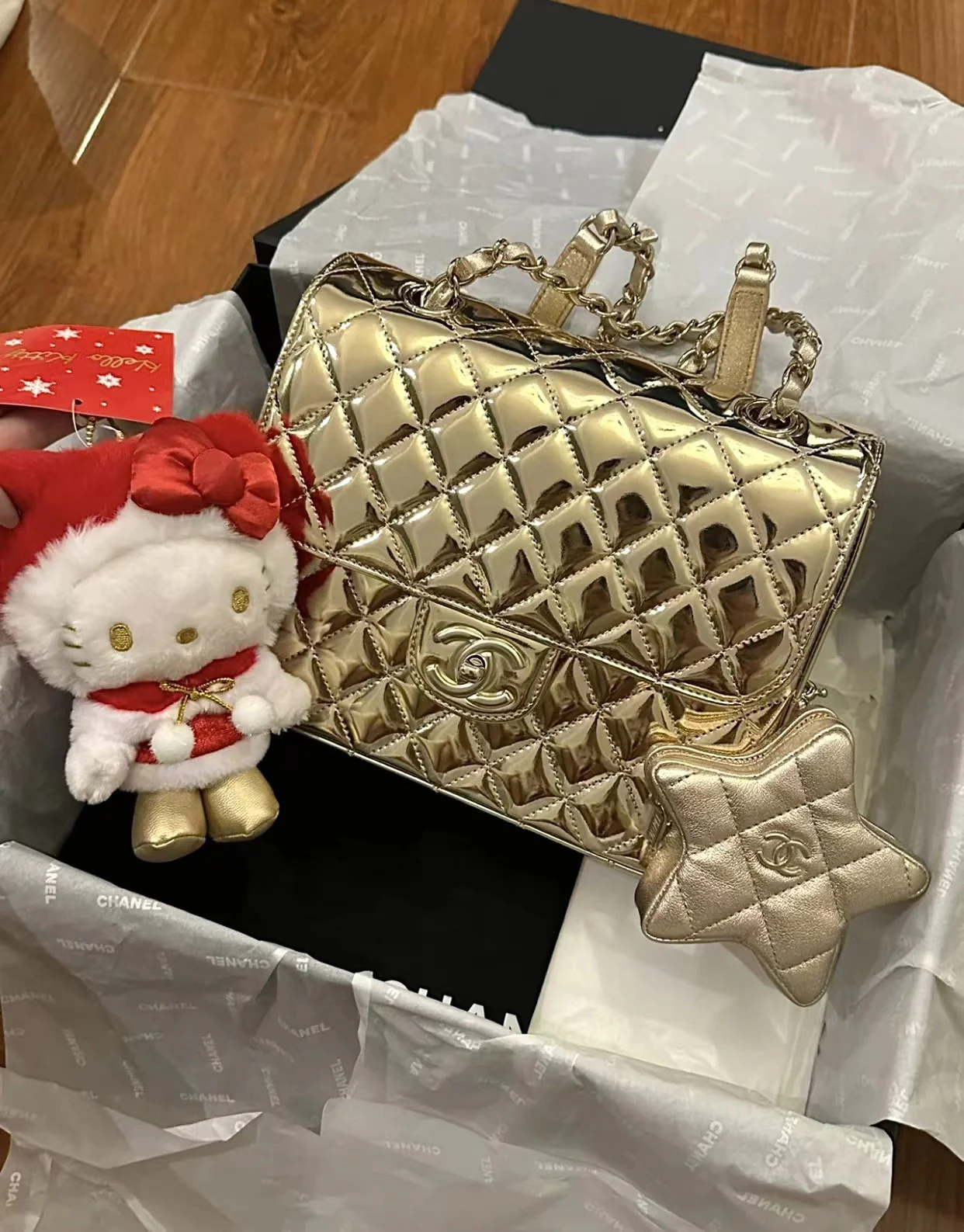 Рюкзак Chanel Early Spring Collection 24c - золотой