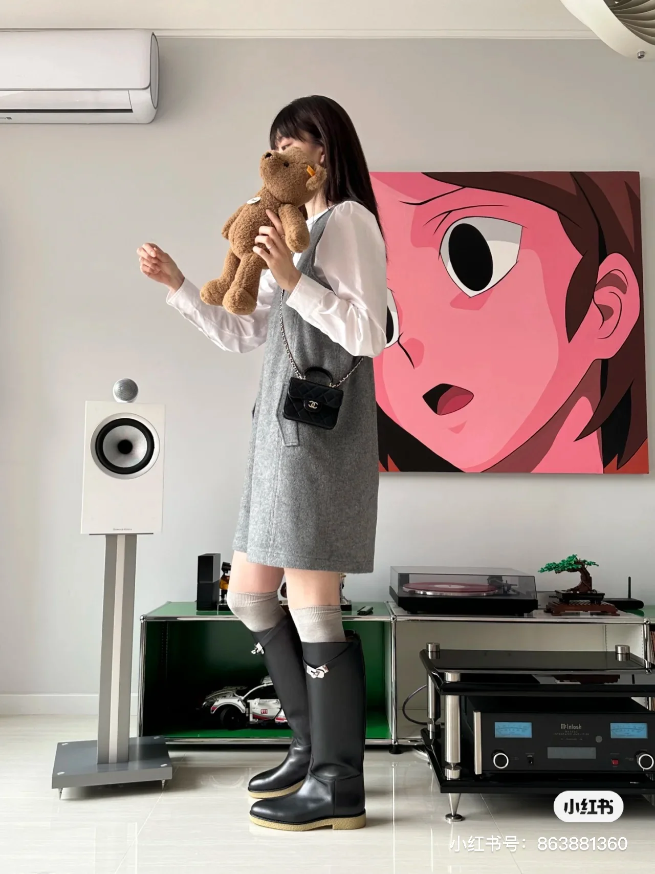 Сапоги для верховой езды Hermes Kelly Jumping Lock-on - черные