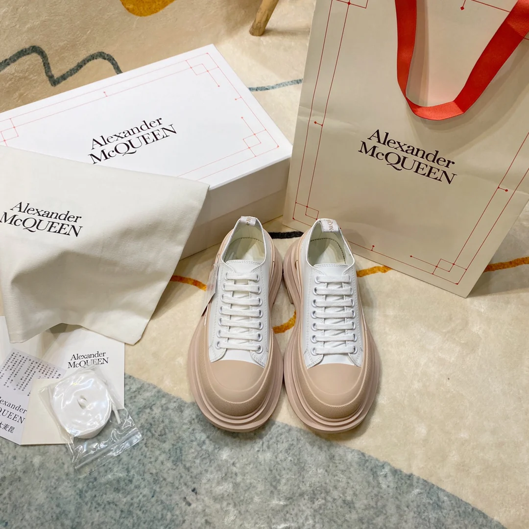 McQueen - Milk Tea Back Sole - Белые кроссовки