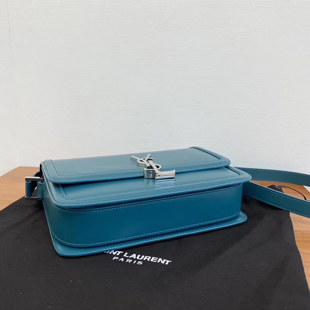 Сумка YSL Solferino Tofu Bag - Lake Blue - 23 см
