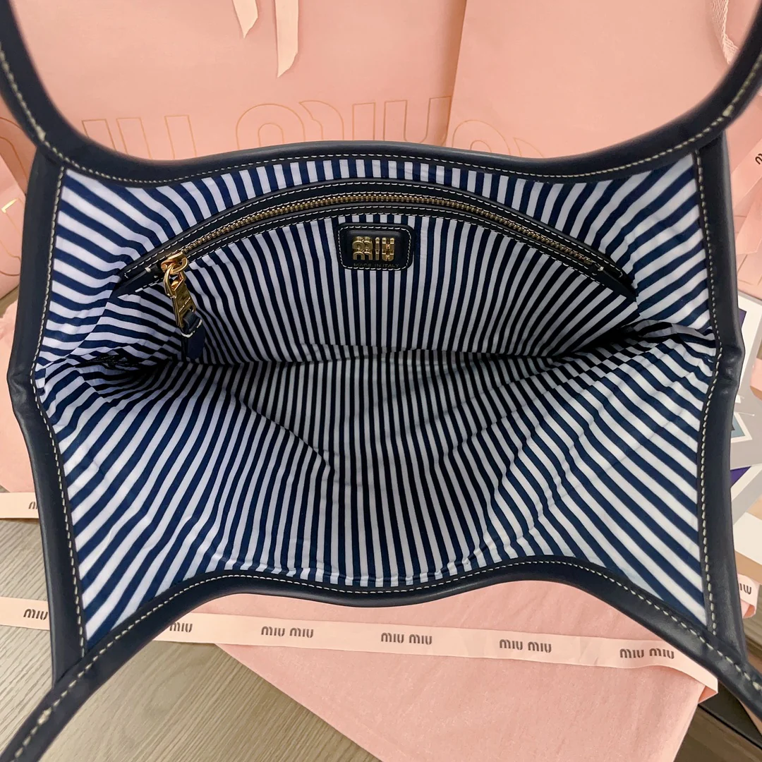 Сумка-хобо Miu Miu-5bg231-ivy из канваса