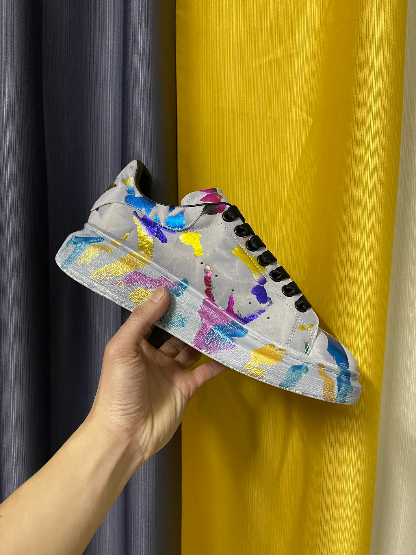 Классические белые кроссовки McQueen - унисекс - премиум-издание