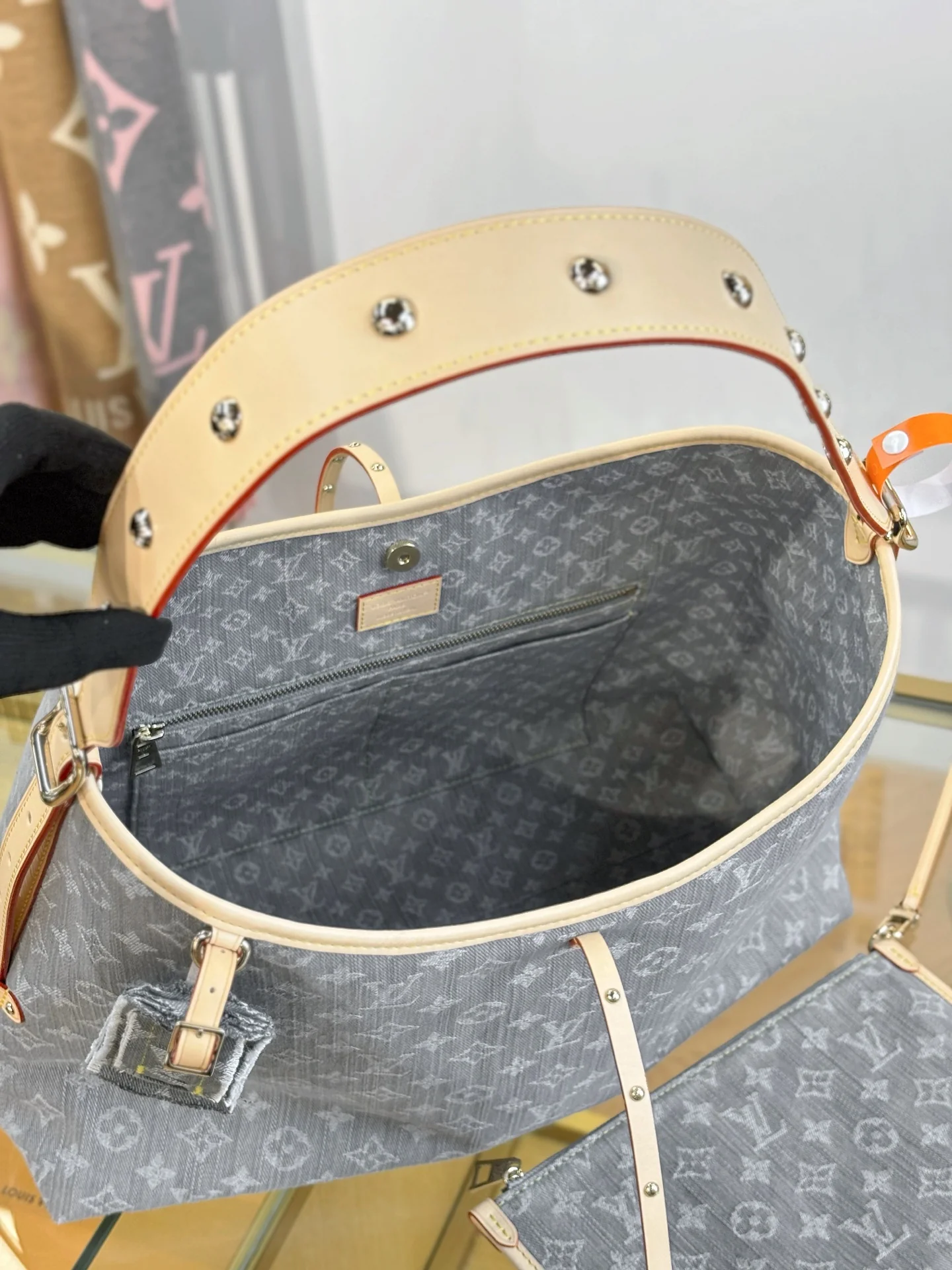 LV-mb163c-сумка-средний-джинсовый серый