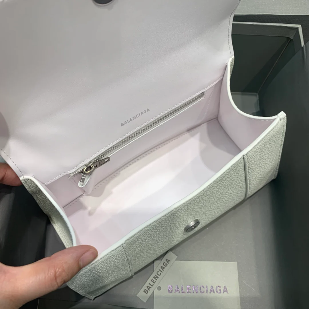 Сумка Balenciaga Hourglass - белый с узором 