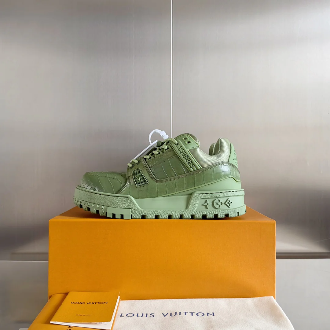 Кроссовки LV Trainer - Повседневная спортивная обувь - Унисекс - Зеленый