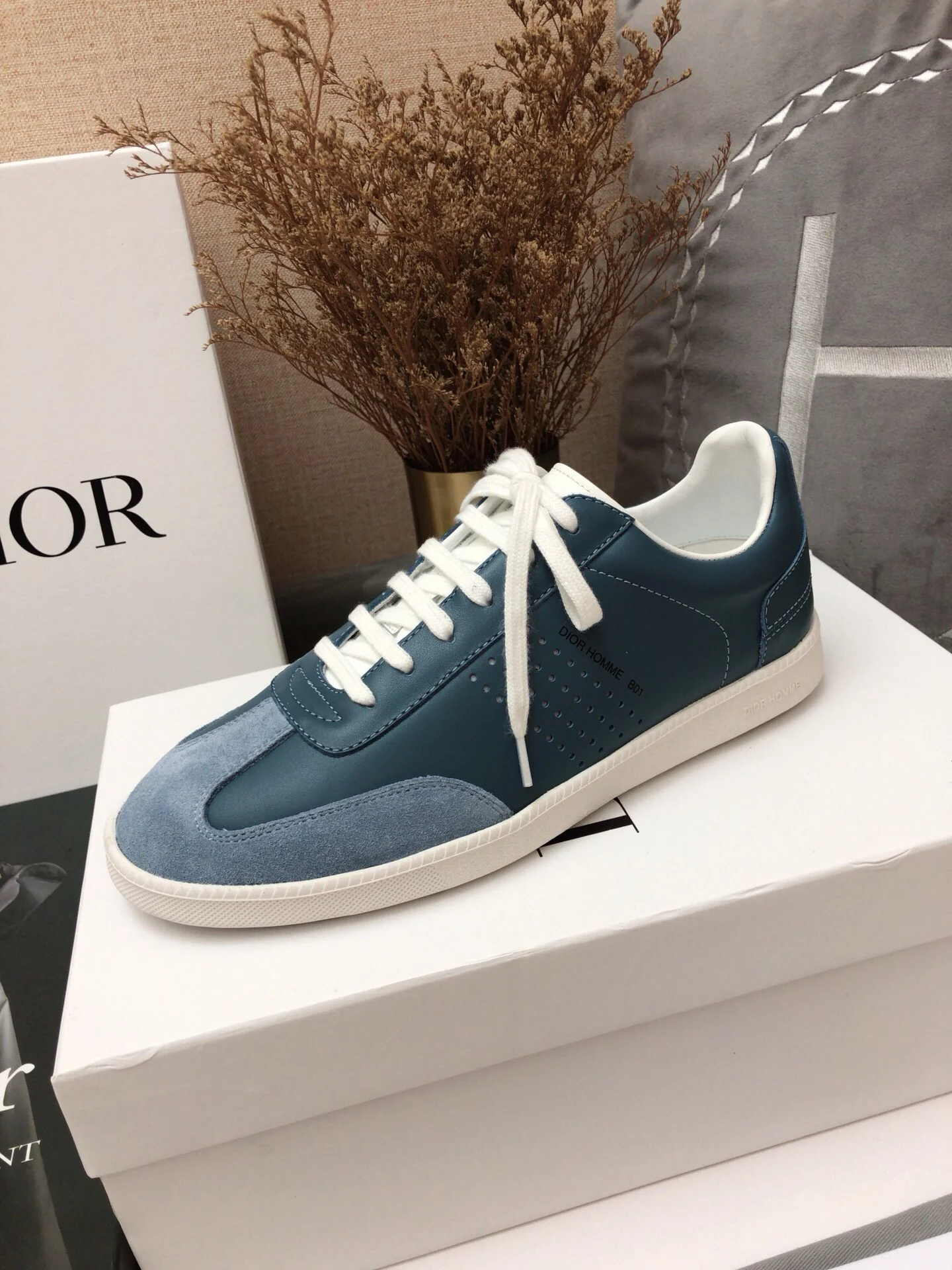 Повседневные туфли Dior - размеры унисекс и детские - парные размеры - синие - 1