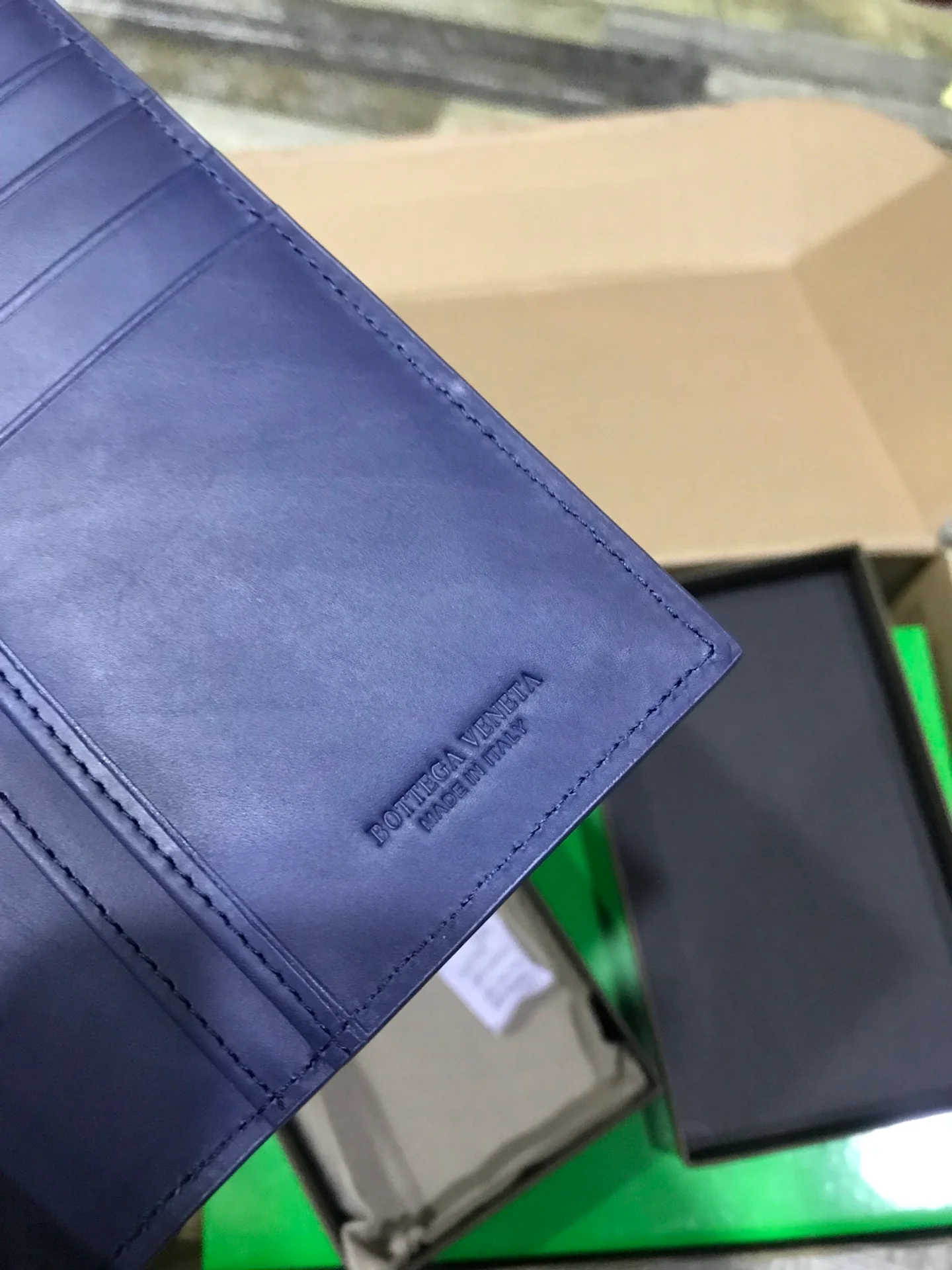 BV 翻盖长夹-意大利原厂胎牛皮