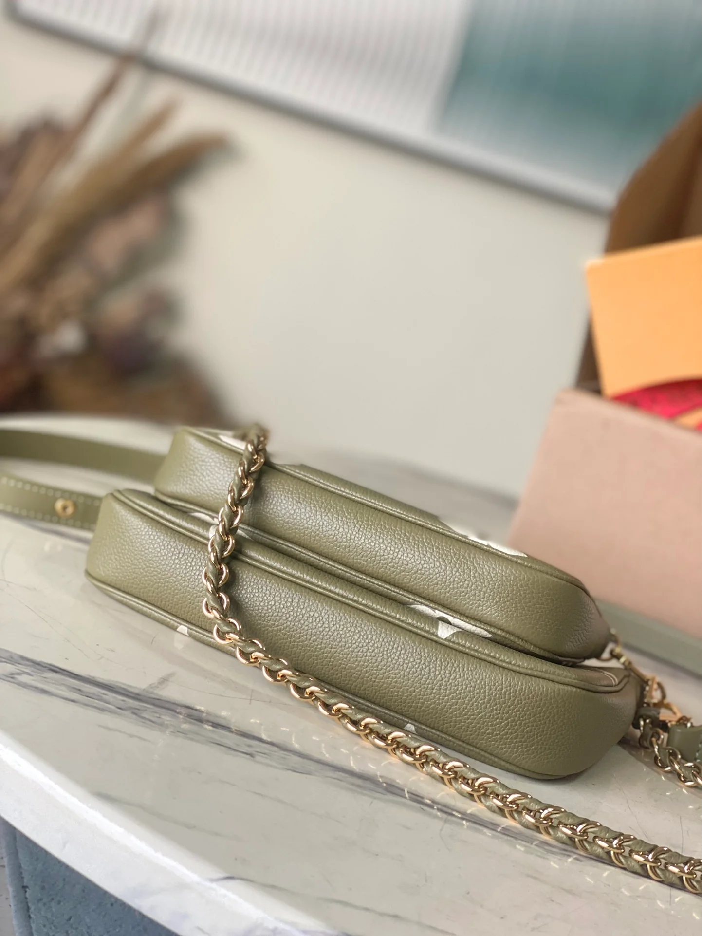 m22670-LV-multi-pochette-accessoires-shoulder bag-crossbody bag-khaki green