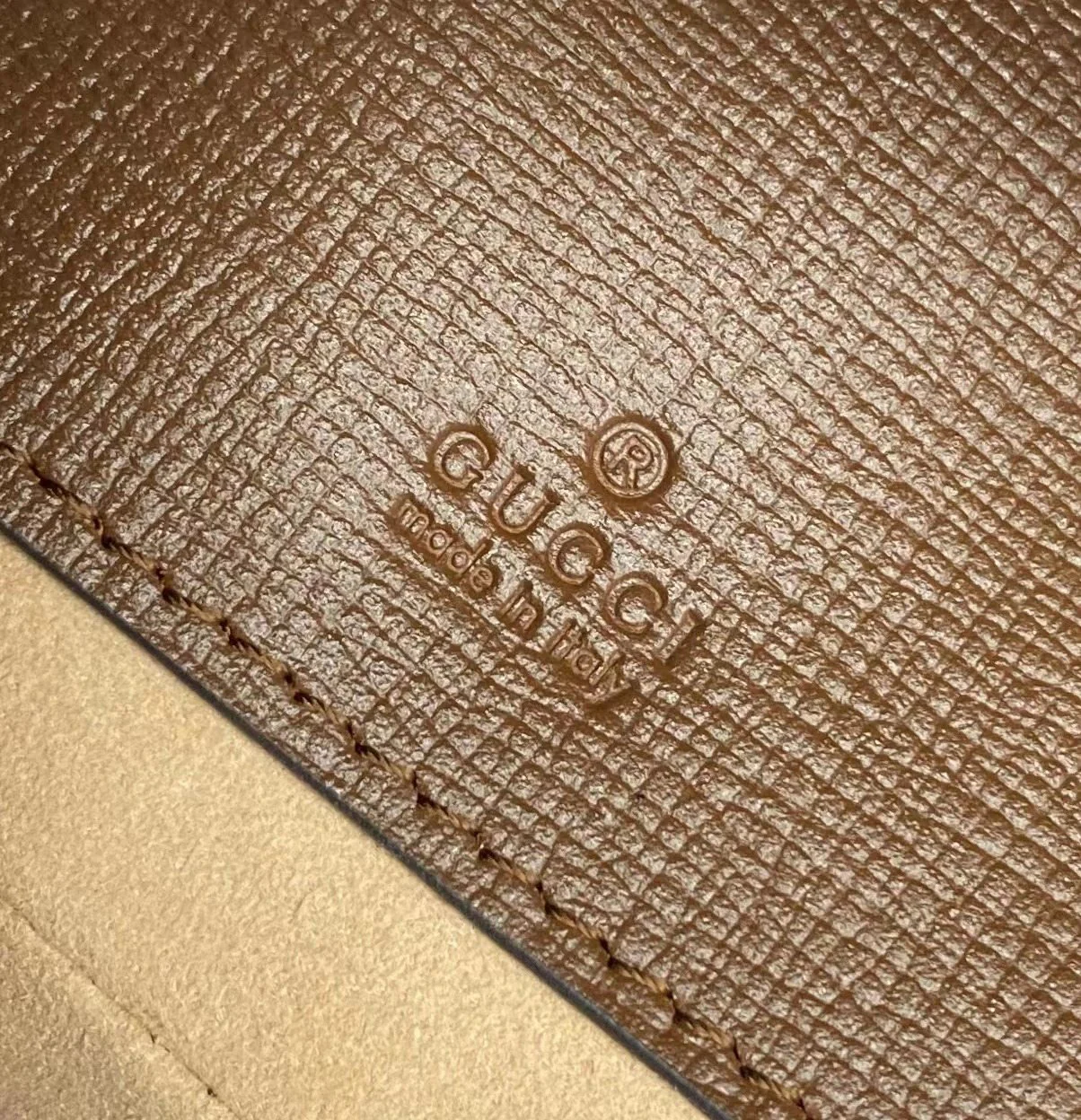 Сумка Gucci 1955 Saddle Bag - Мини - Монограммная канва