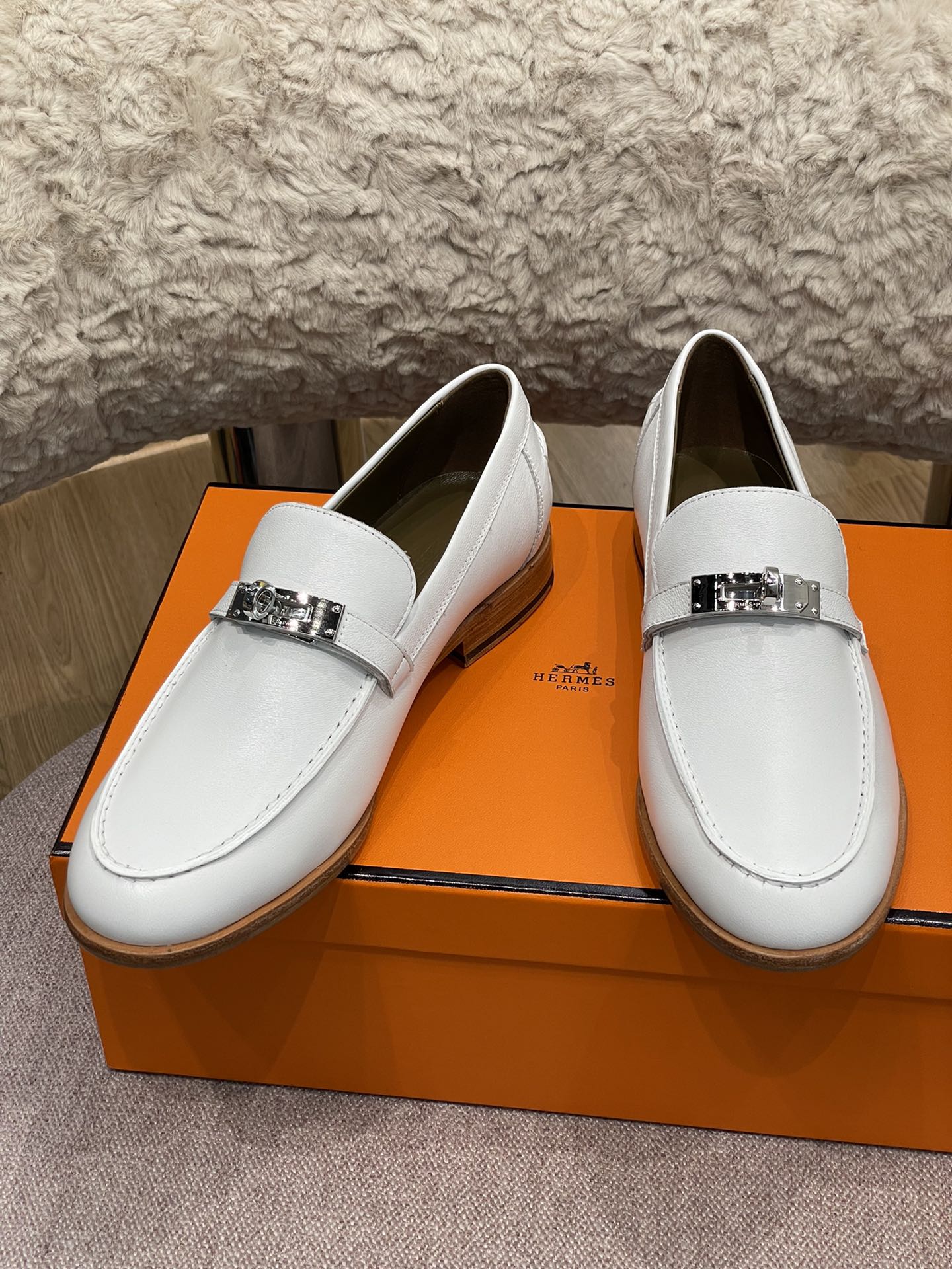 Классические лоферы Hermes Kelly - 1