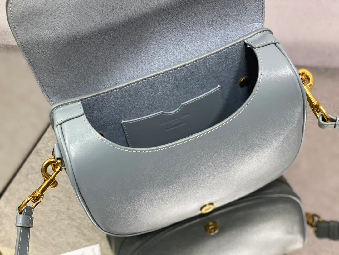 Dior Bobby Medium 22cm, синяя кожа