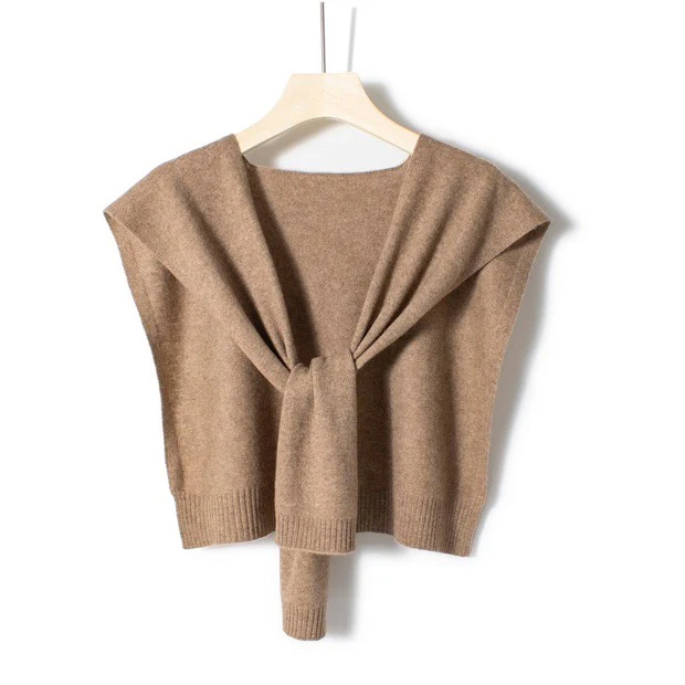 Однотонная кашемировая шаль Loro Piana - 100 г - Кашемир Consinee - Цвет какао