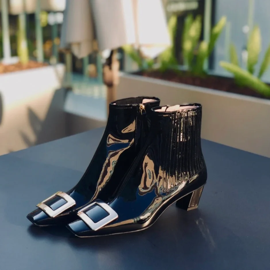 Обувь RV - 22ss - ботильоны на коротком каблуке