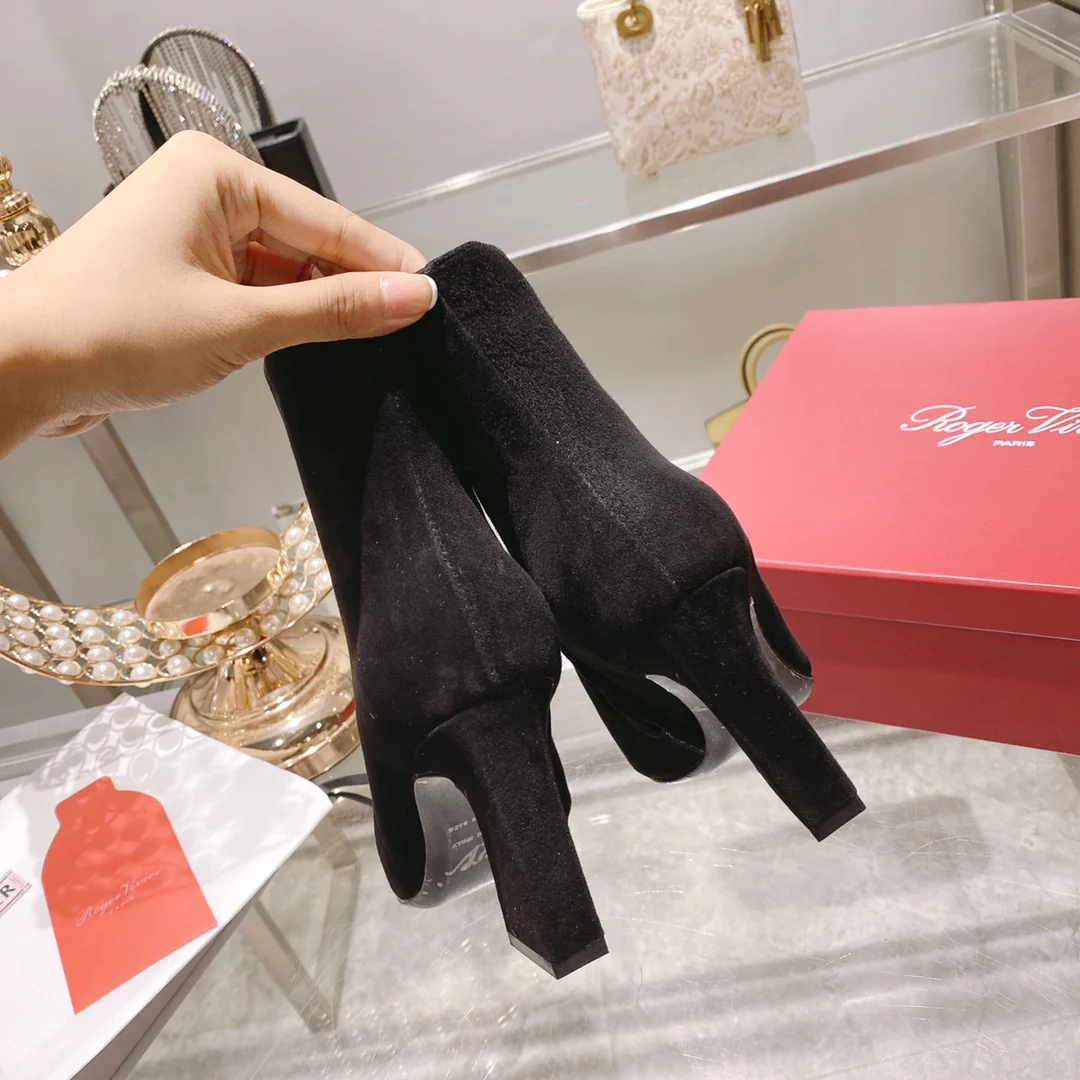 Обувь RV - Новинка осени 2022 - Металлизированные ботильоны с квадратным носком