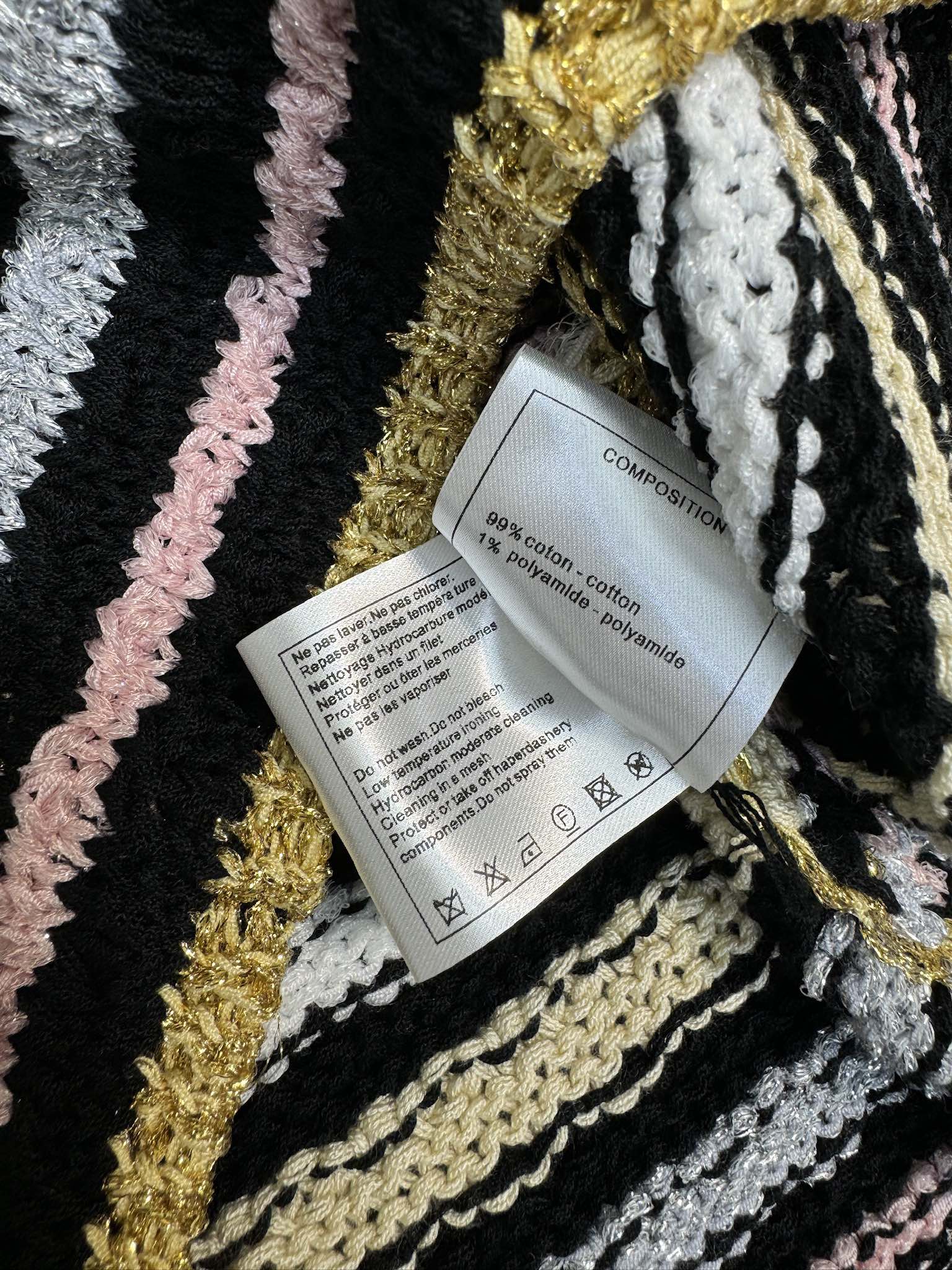 Chanel - 2403-24 Новейшая трикотажная майка в яркую полоску для ранней весны