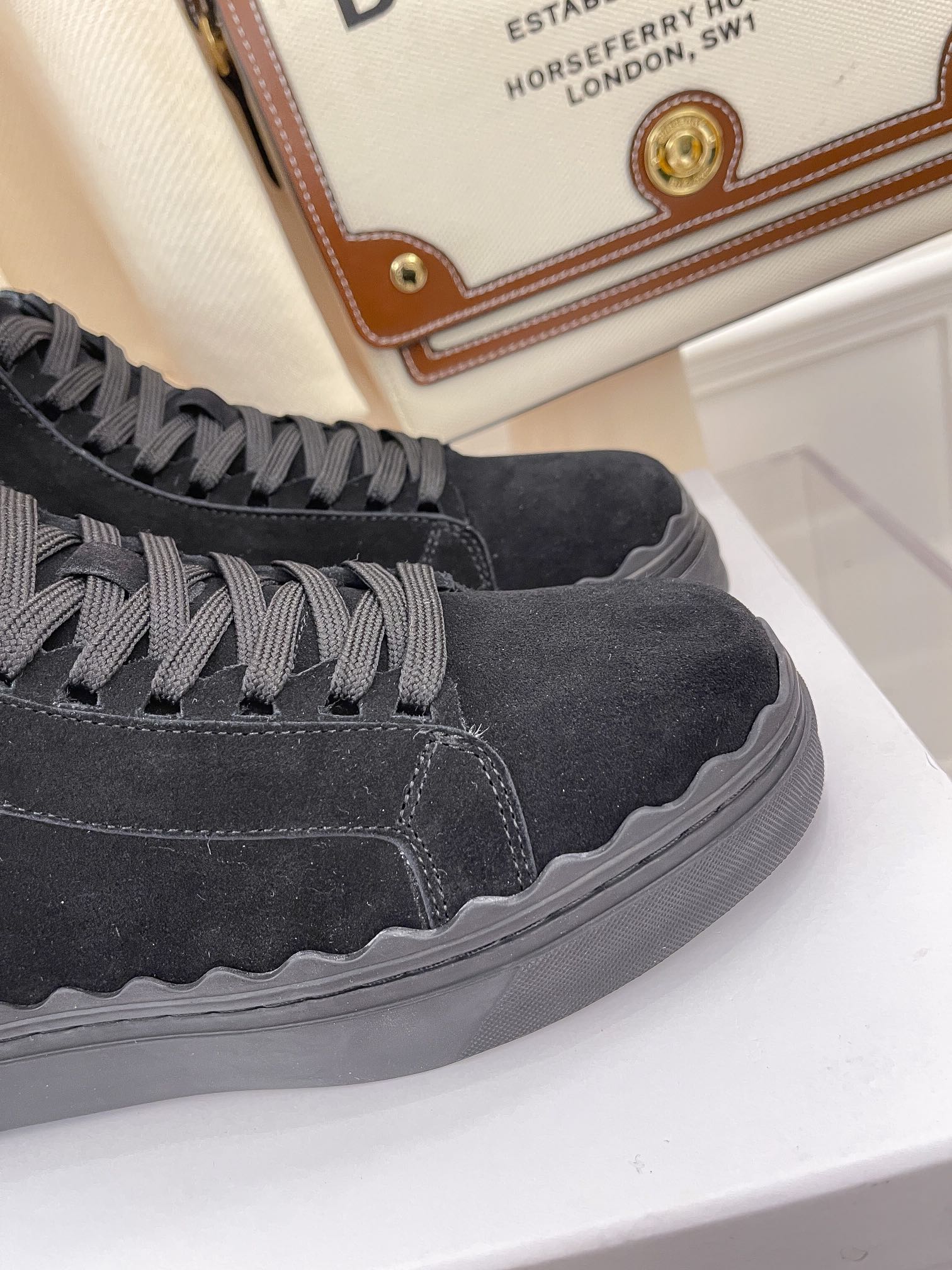 Туфли Chloe - Chloe - ботильоны на меховой подкладке - серые и черные