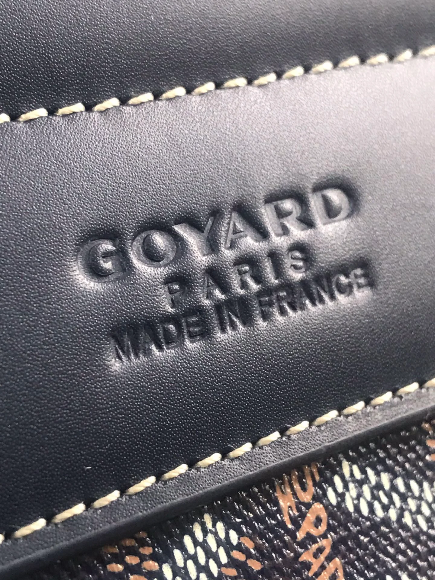 Сумка-мессенджер Goyard из льняного холста - темно-синяя
