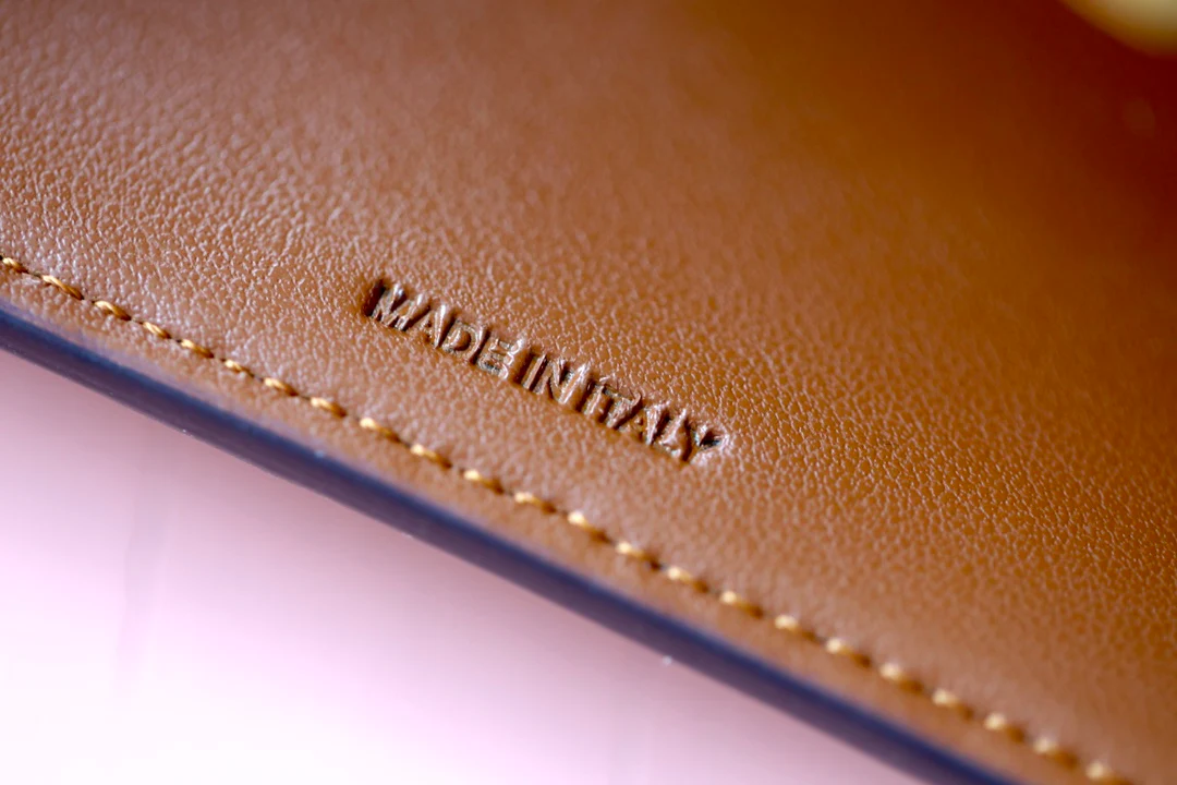 Маленький тканевый кошелек Celine Triomphe с вышивкой - коричневый