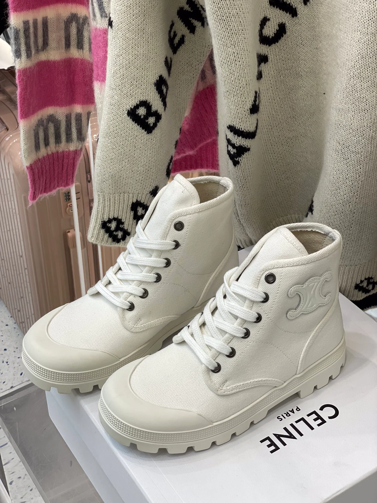 Обувь Celine - Ботинки Celine - белые