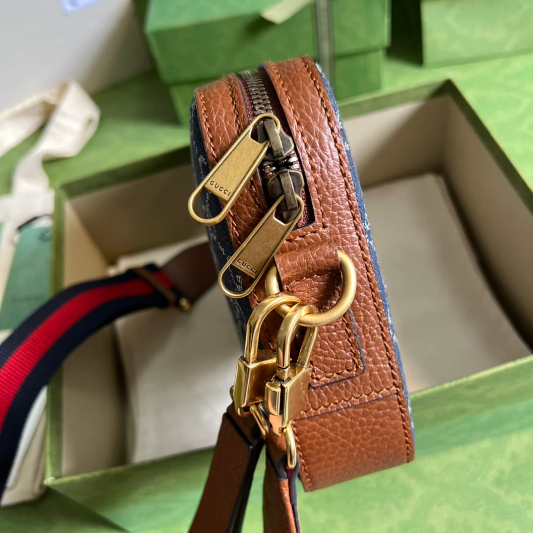 Gucci - Винтажная джинсовая сумка для фотоаппарата - 1