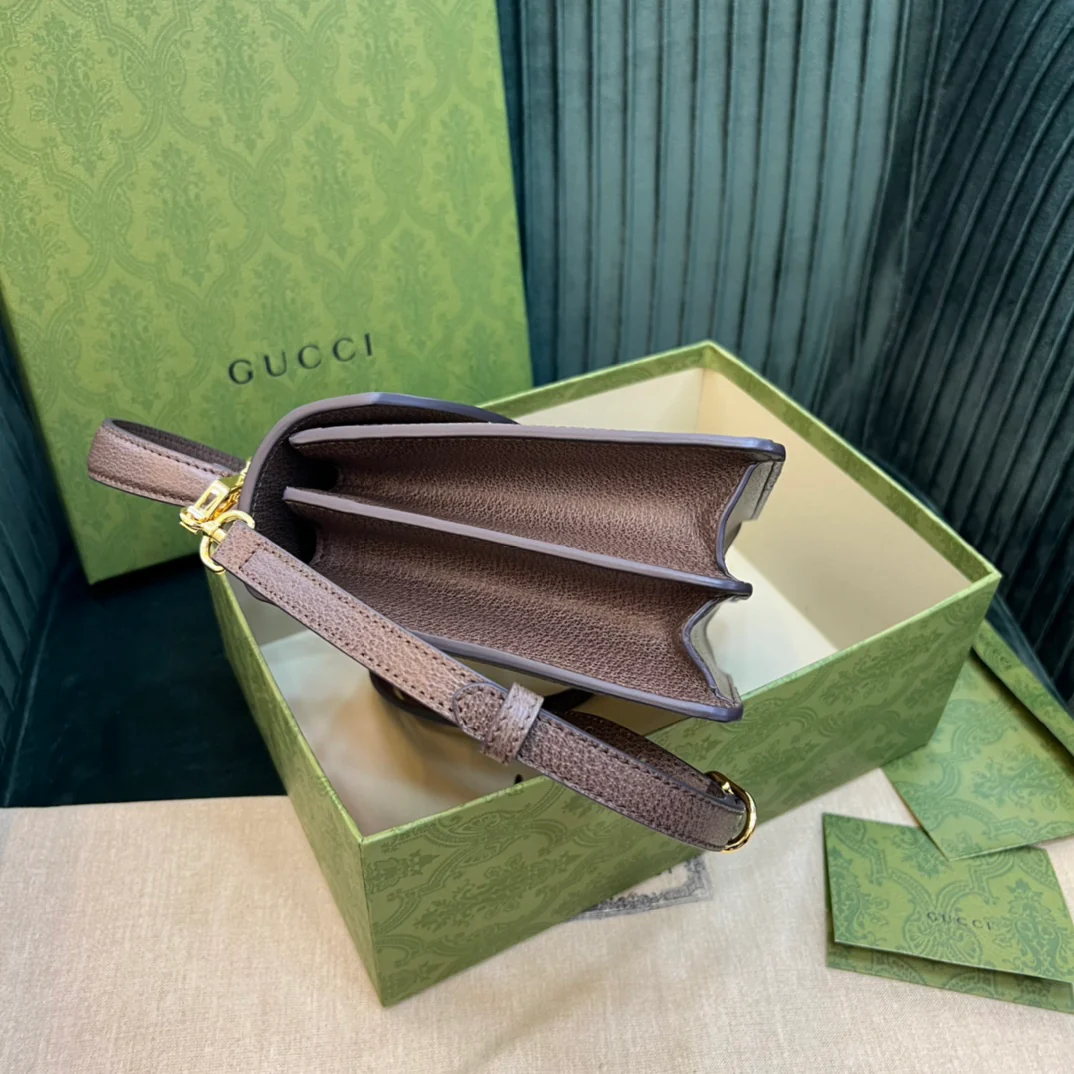 Сумка Gucci Orphidia со съемным плечевым ремнем - 25x17 см - 5x7 см - Большой размер, цвет миндальный.