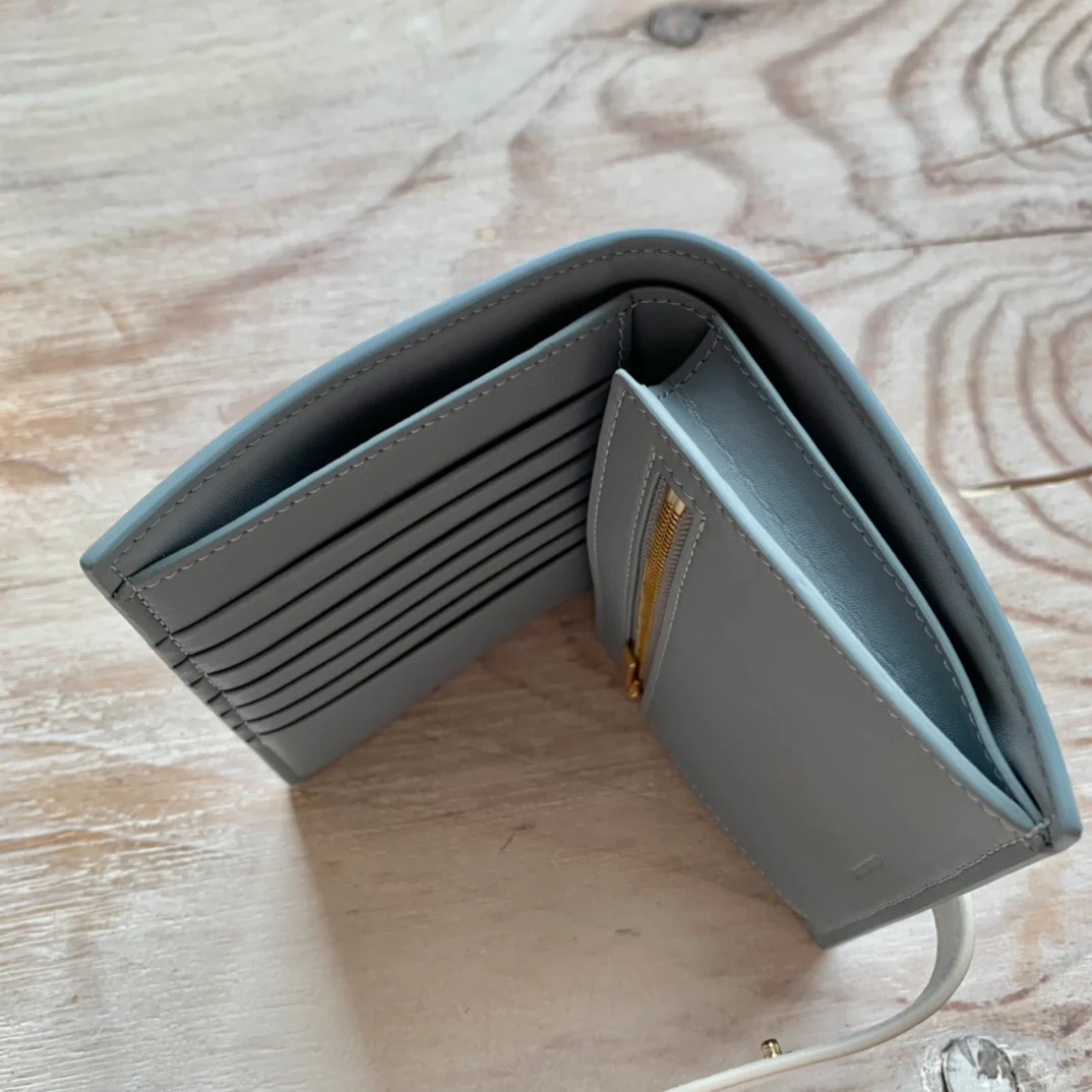 Кошелек Celine Strap из зернистой телячьей кожи - 7