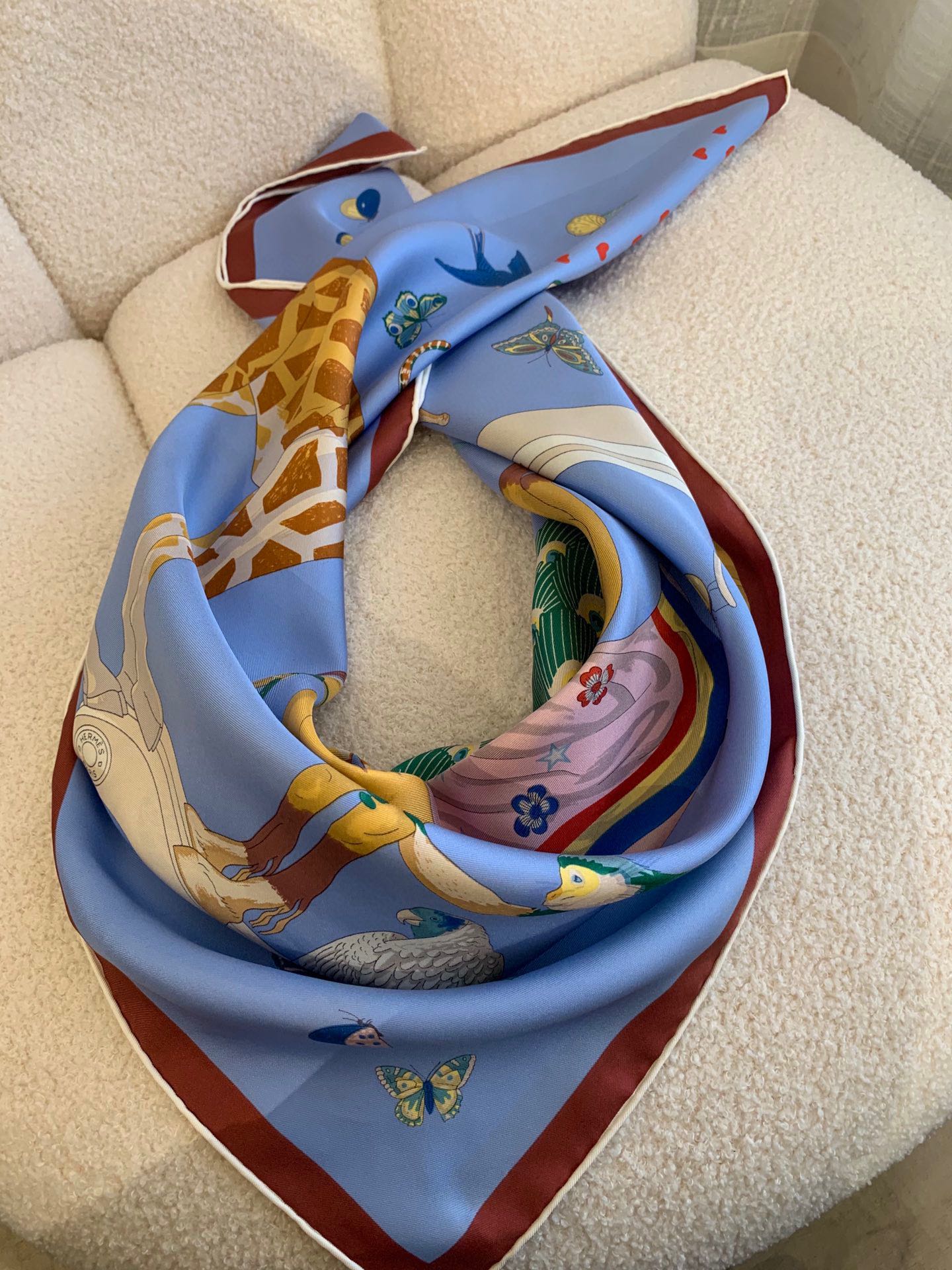 Hermes - Аромат лаванды - 90 шелковых шарфов