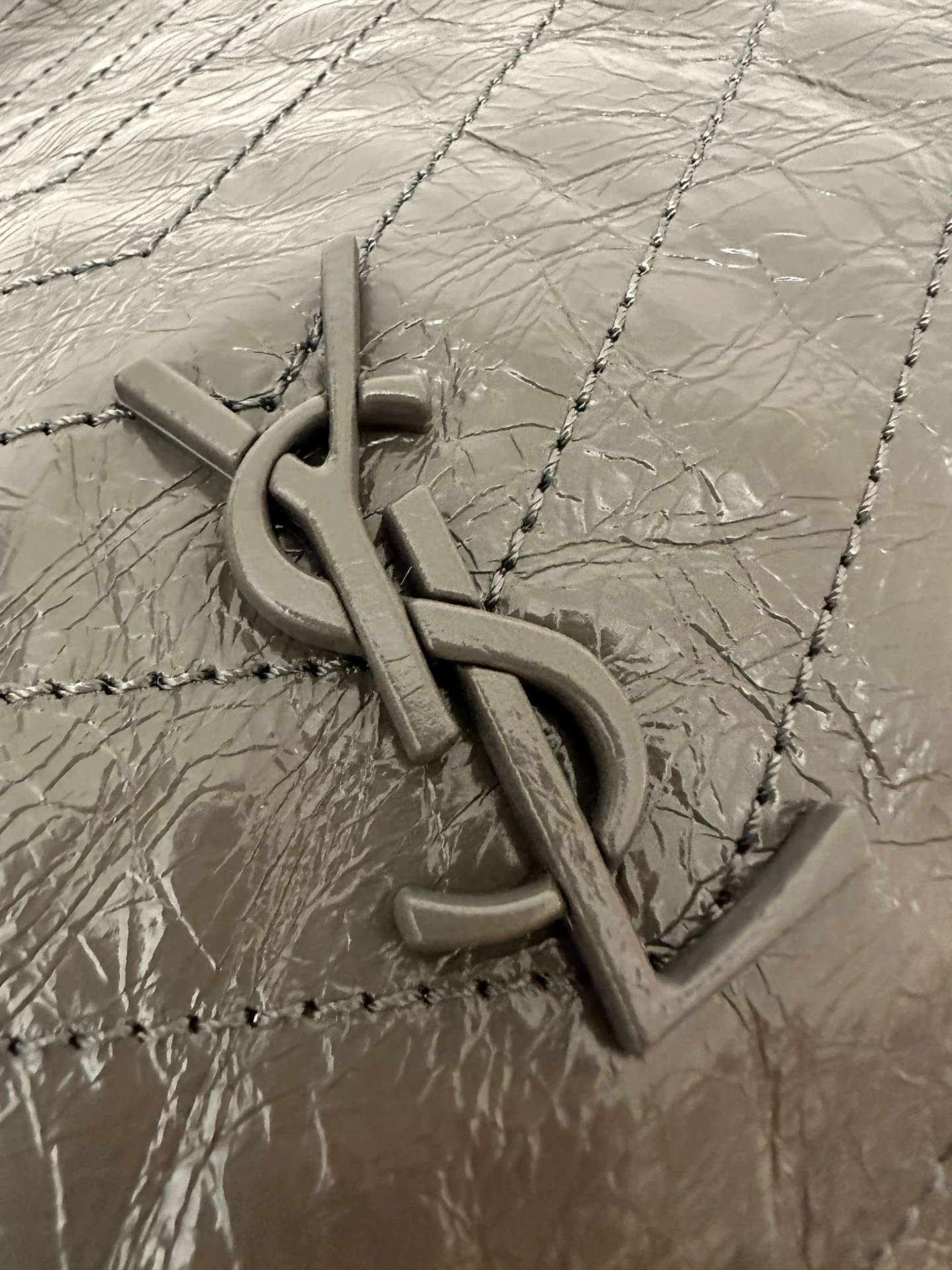 Сумка-шоппер YSL Niki - серая