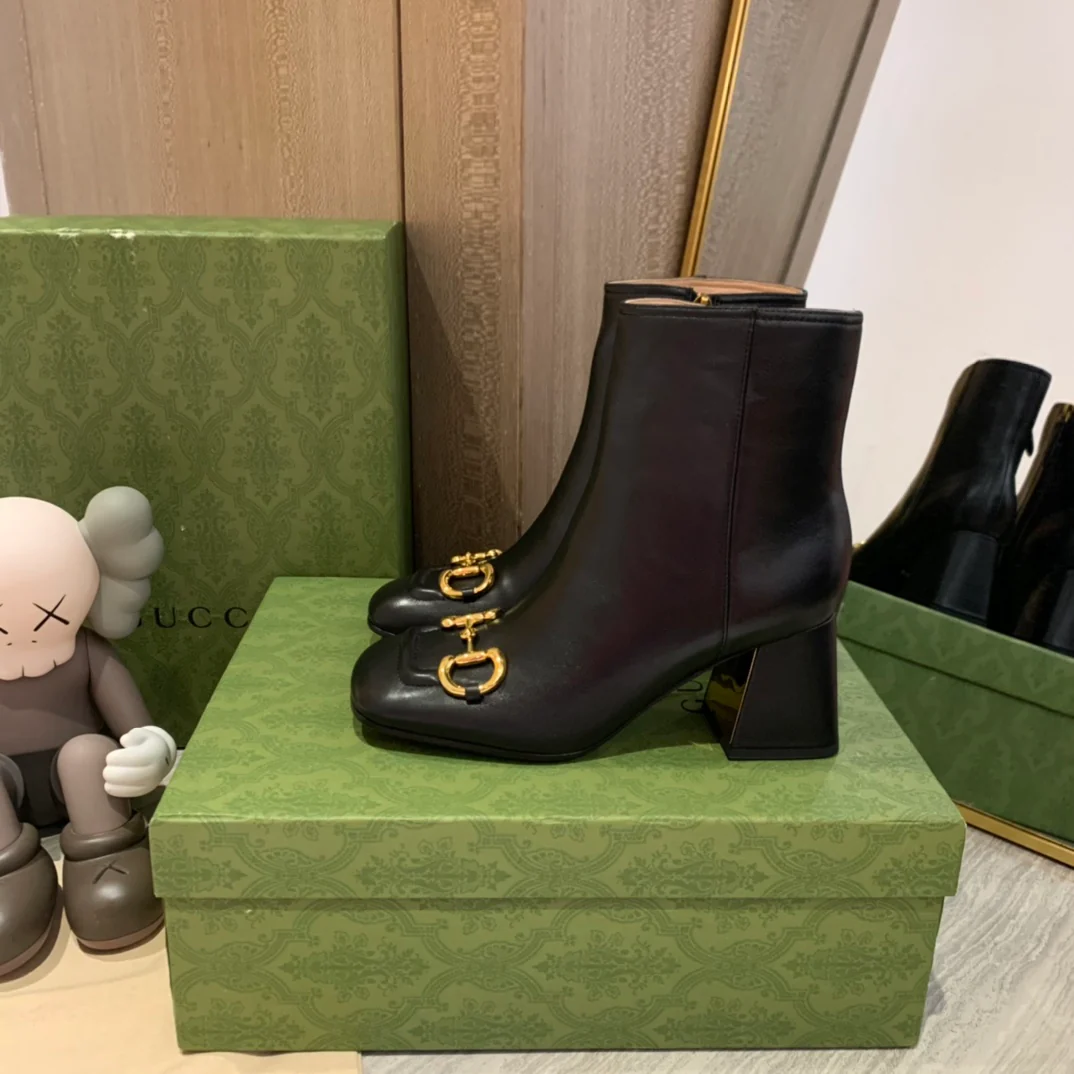 Gucci - Сапоги на высоком каблуке - Ботильоны