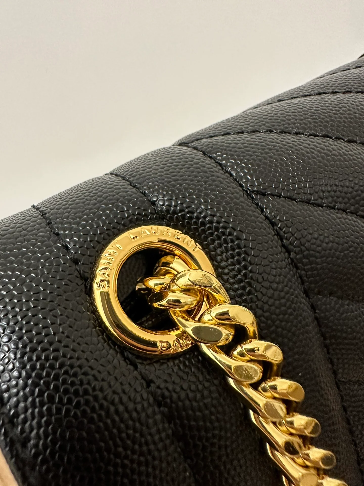 Конверт YSL - черно-золотой