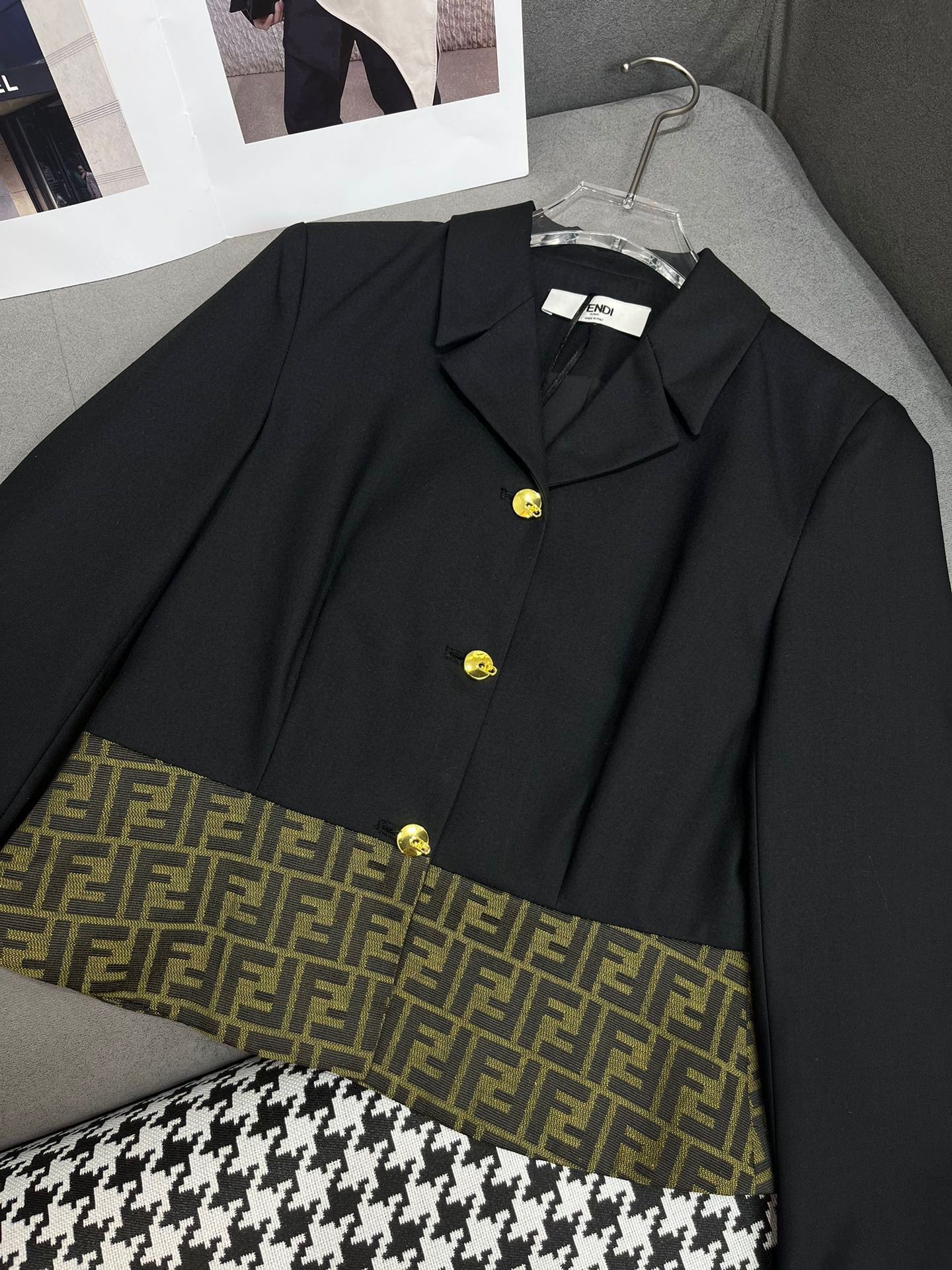 Весенний новый костюм Fendi-2403-24ss