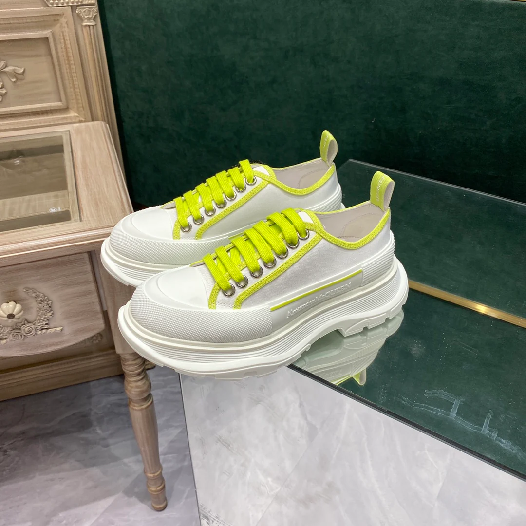 Парные туфли на платформе McQueen из парусины - 2 шт.