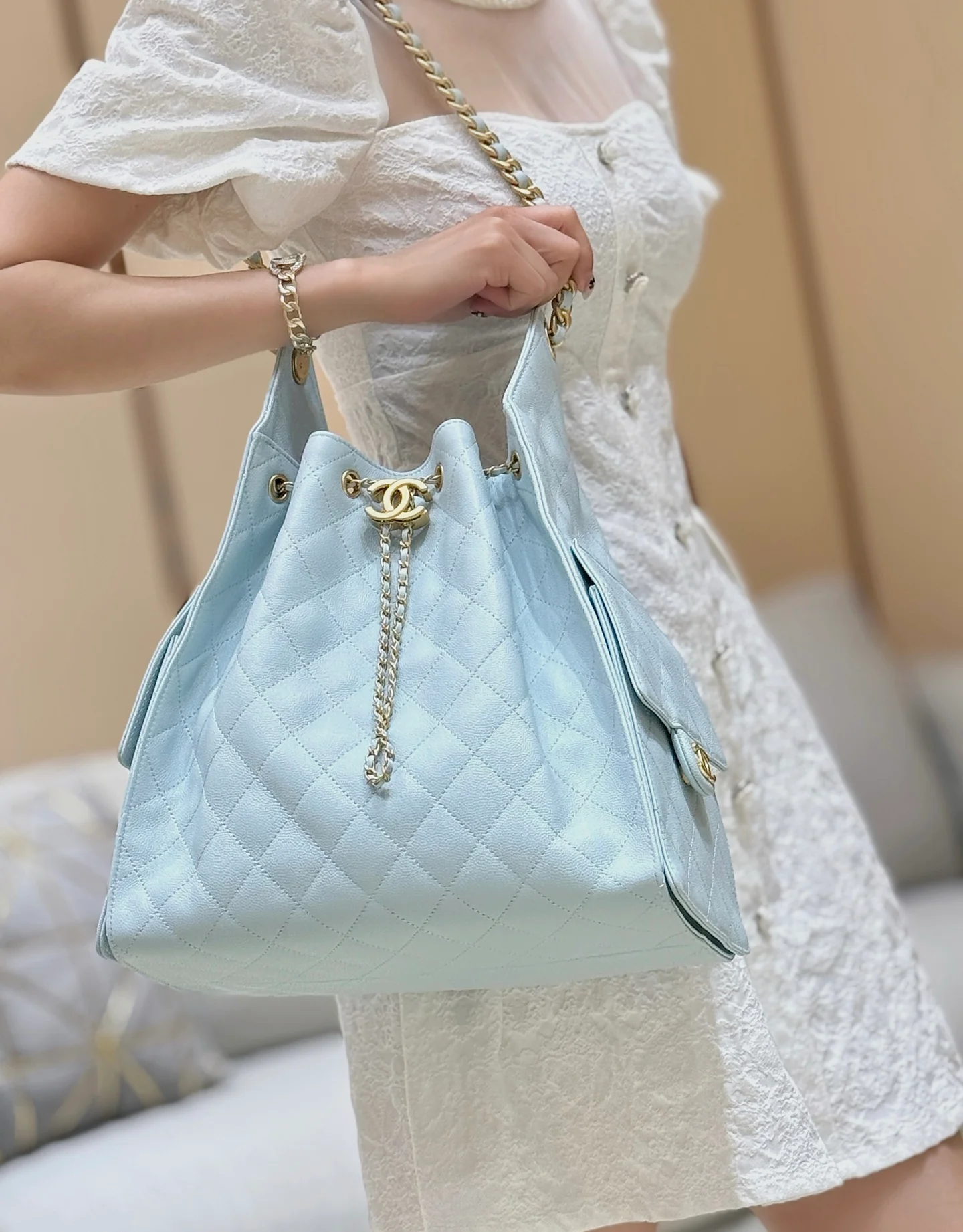 Сумка Chanel 25s 25bag Large - синяя