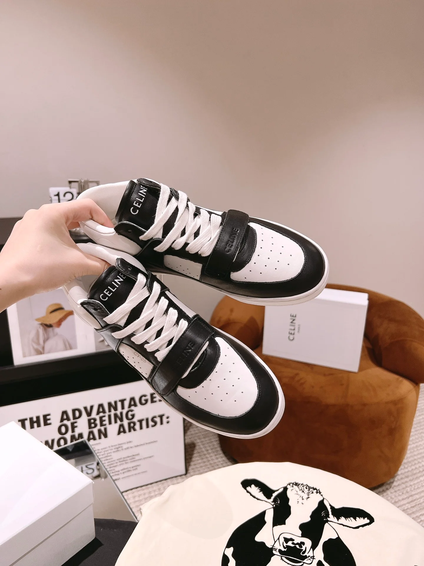 Повседневные высокие кроссовки Celine