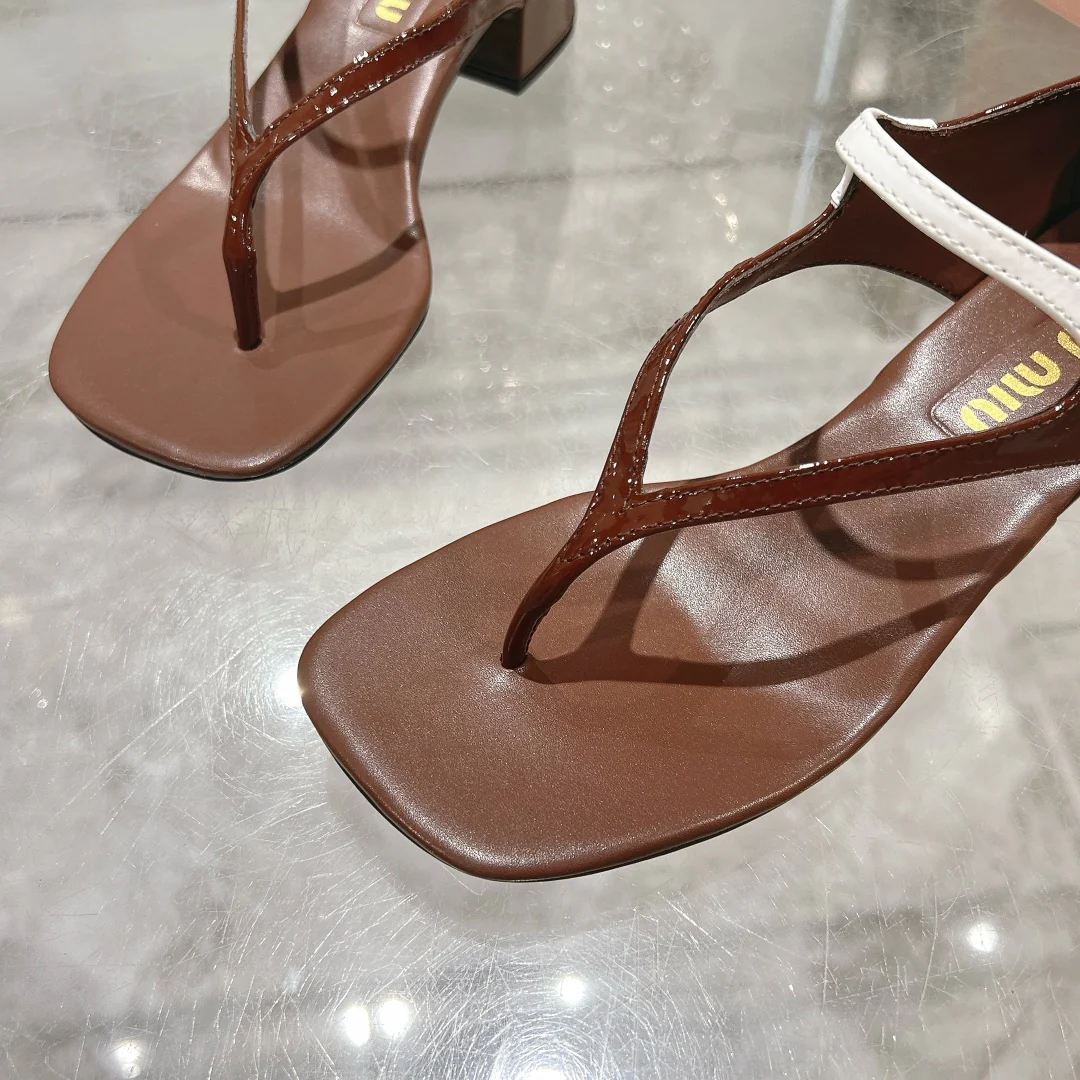 Шлёпанцы Miu Miu 2024 - Кофе