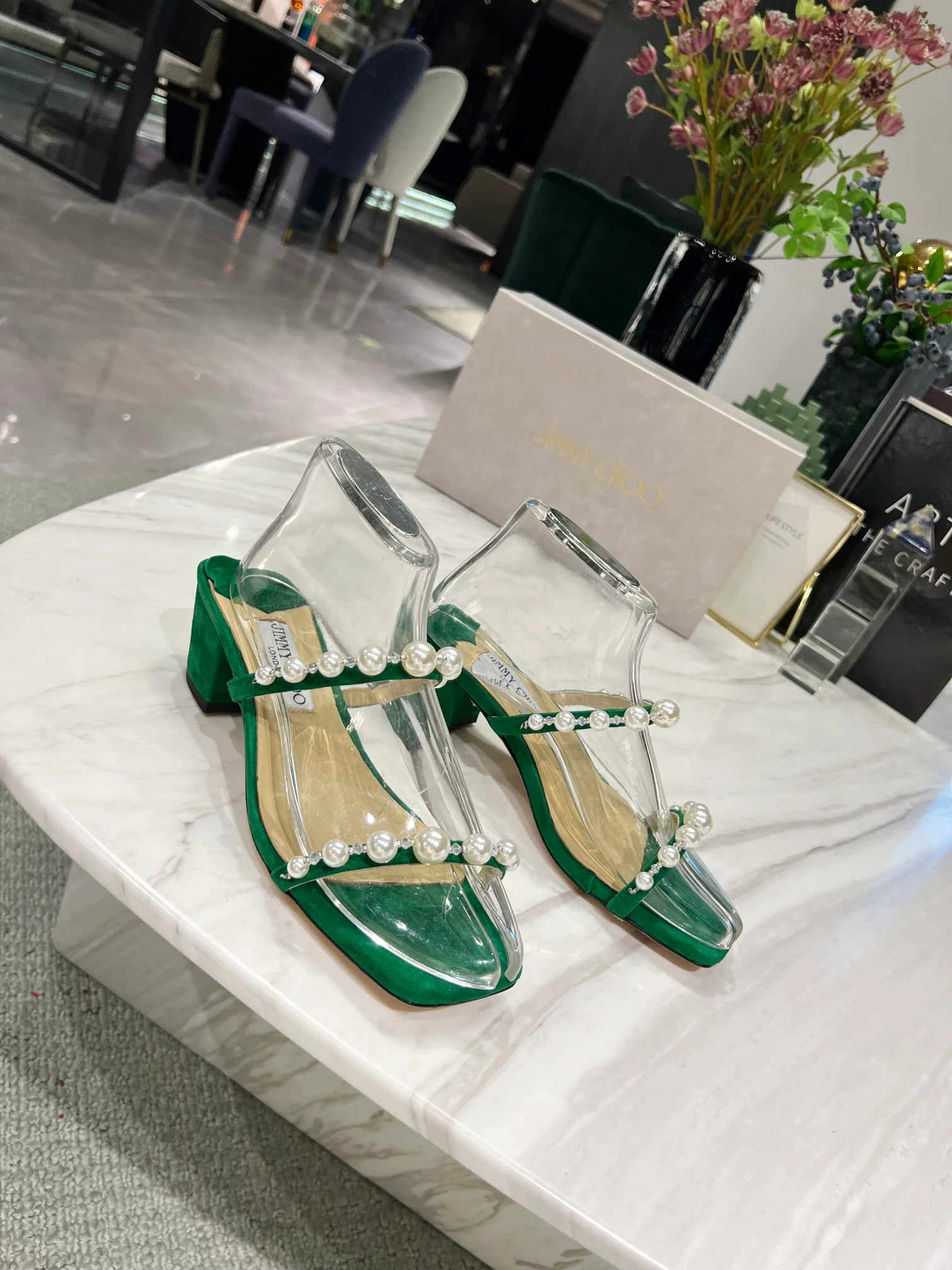 Джимми - Жемчужная лента - Сандалии - Тапочки