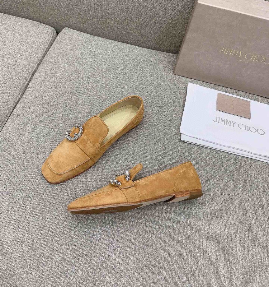 Лоферы Jimmy с пряжкой и стразами - 2 шт.