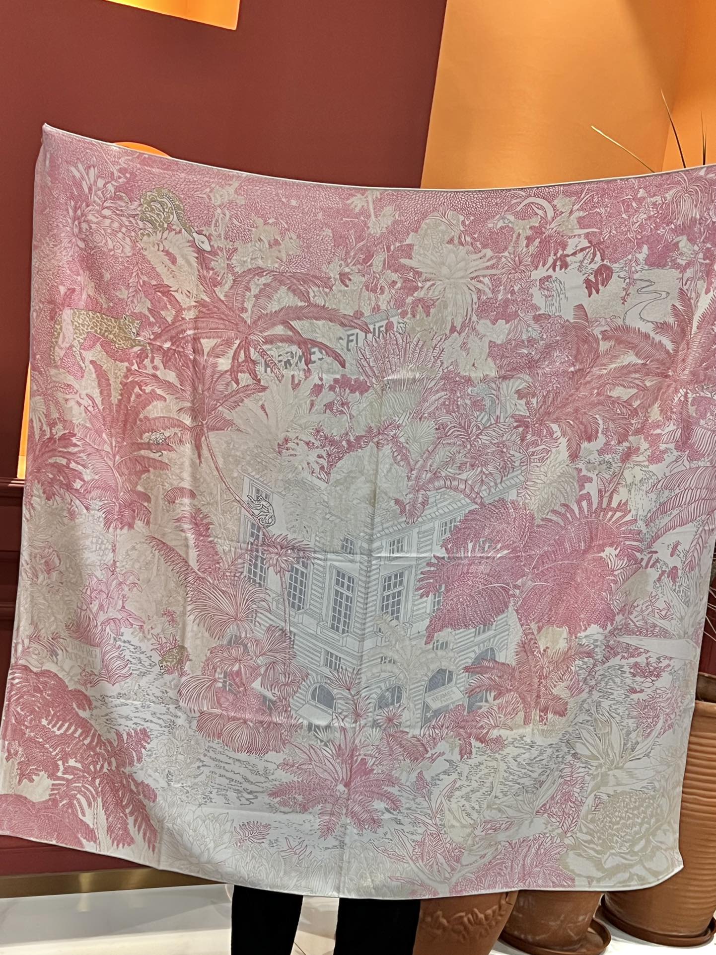 Hermes - Премиальный двусторонний квадратный шарф - 140 см - 70% кашемир - 30% шелк - 2 шт.