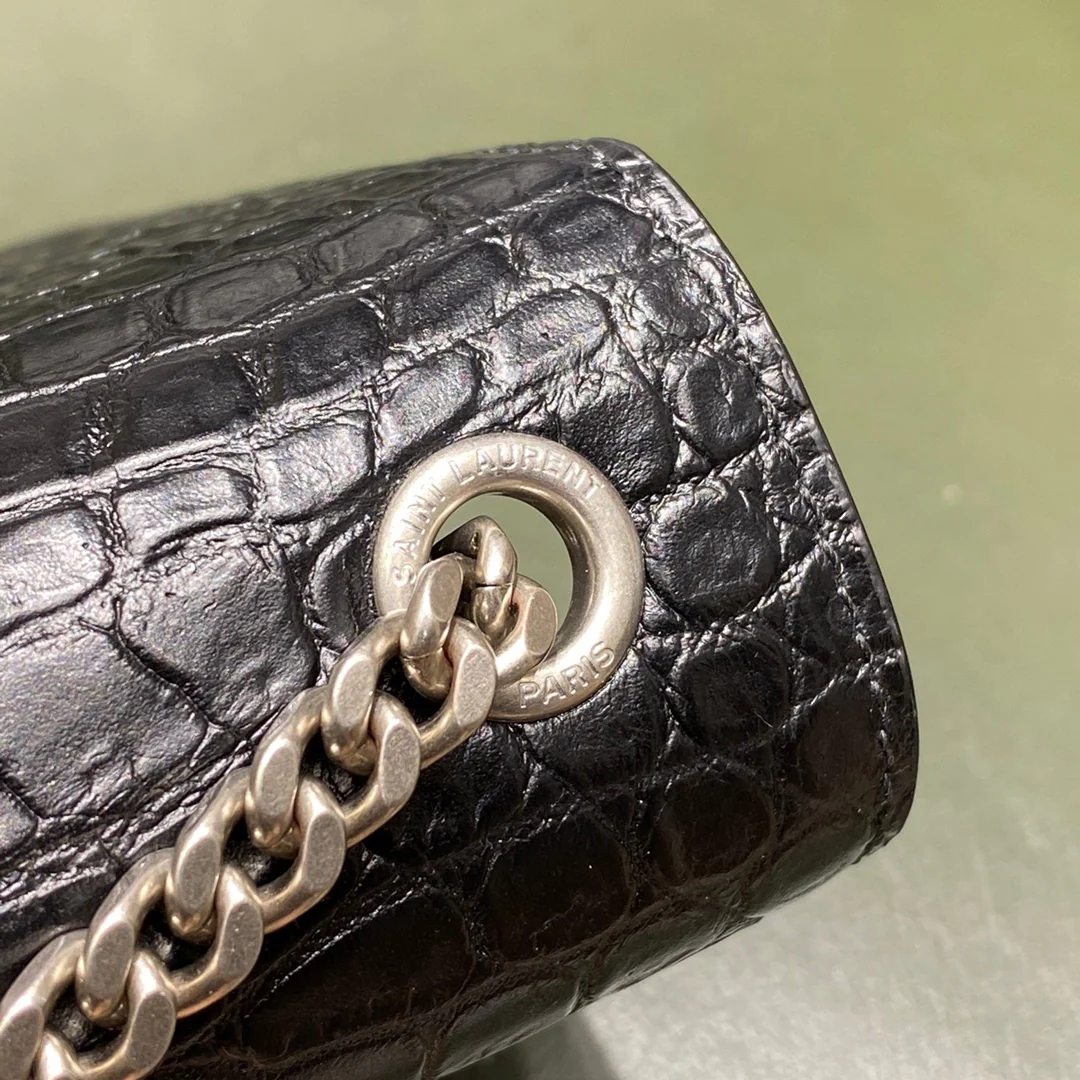Сумка YSL-kate с цепочкой и крокодиловым принтом