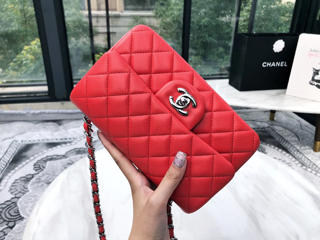 Сумка Chanel CF весна/лето 2019 - овечья кожа - 20 см